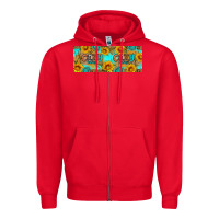 Red Cozy Vibes Zipper Hoodie - Artiststas