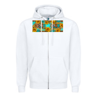 White Cozy Vibes Zipper Hoodie - Artiststas