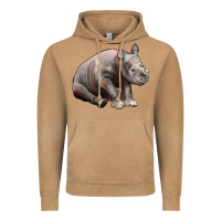 Vintage Camel Baby Rhino Illustrations Vintage Hoodie - LillyAllenDesigns