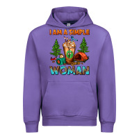 Tulip I Am A Simple Woman Camping Frappe Urban Hoodie - FaDigitalArtStudio