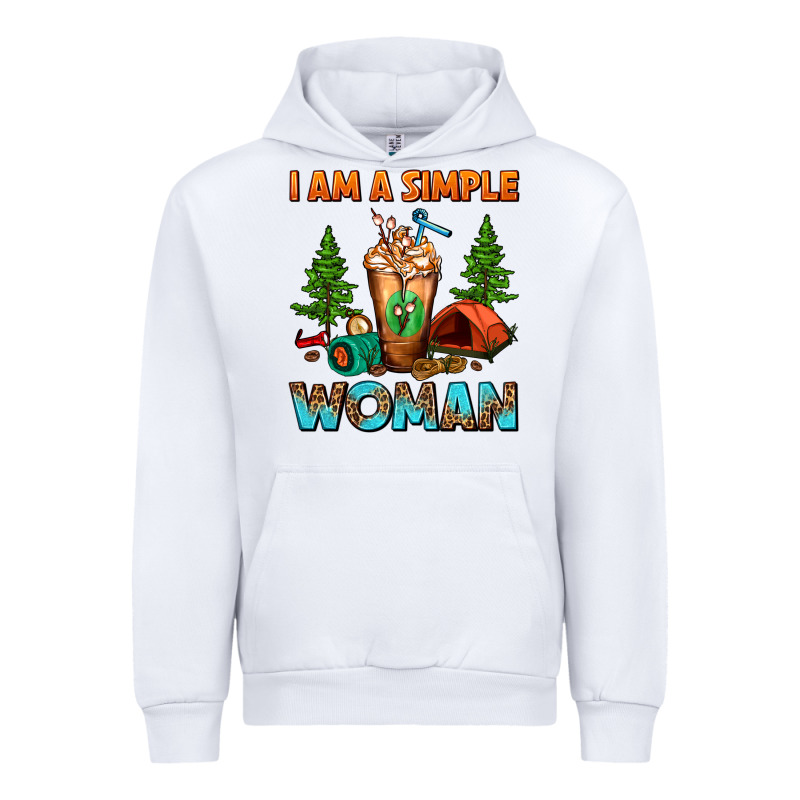 I Am A Simple Woman Camping Frappe Urban Hoodie by FaDigitalArtStudio | Teevron