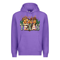 Purple Love Texas 4th of july Premium Hoodie - HowdyJamesFarm