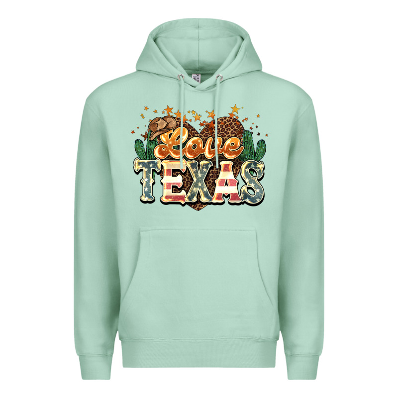 Love Texas 4th Of July Premium Hoodie by HowdyJamesFarm | Teevron