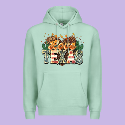 Love Texas 4th Of July Premium Hoodie Designed By Howdyjamesfarm