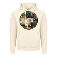 Vintage Artic Christmas Charolais Bull And Black Angus Bull Vintage Hoodie - RanaPortraitStore