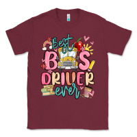 Burgundy best bus driver ever Classic Tee - MaliasSmallBusiness