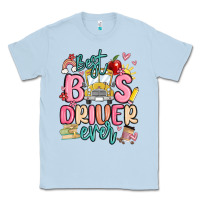 Dusty Blue best bus driver ever Classic Tee - MaliasSmallBusiness