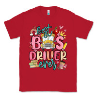 Red best bus driver ever Classic Tee - MaliasSmallBusiness