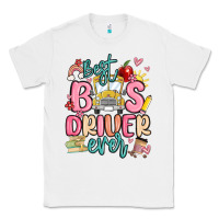 White best bus driver ever Classic Tee - MaliasSmallBusiness