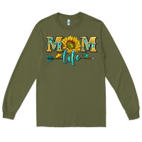 Army Green mom life Long Sleeve Tee - NancyCooperArtShop