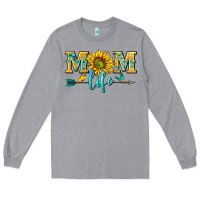 Heather Grey mom life Long Sleeve Tee - NancyCooperArtShop