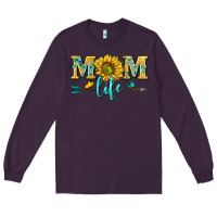 Plum mom life Long Sleeve Tee - NancyCooperArtShop