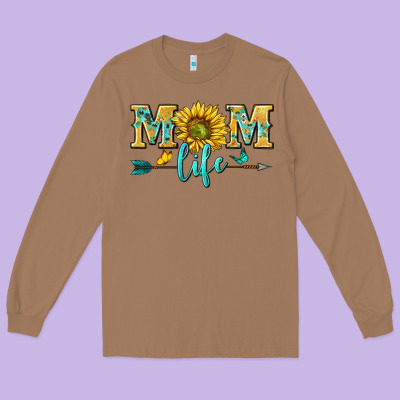 Mom Life Long Sleeve Tee Designed By Nancycooperartshop