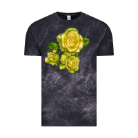 Cloud Black st. patrick rose Vintage Tee - LillyAllenDesigns