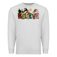 Dove Grey christmas believe Premium Sweatshirt - texasbilliewilder