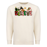 Sandshell christmas believe Premium Sweatshirt - texasbilliewilder