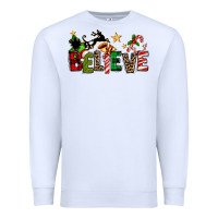 White christmas believe Premium Sweatshirt - texasbilliewilder