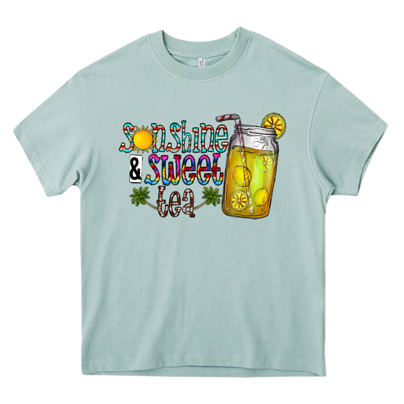 Sunshine & Sweet Tea Heavy Core Tee by CowhideDigitalArt | Teevron