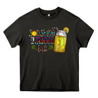 Asphalt sunshine & sweet tea Heavy Core Tee - CowhideDigitalArt