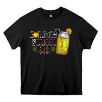 Black sunshine & sweet tea Heavy Core Tee - CowhideDigitalArt