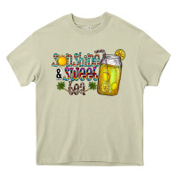 Mossy sunshine & sweet tea Heavy Core Tee - CowhideDigitalArt