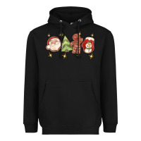Black Christmas gingerbread cookies Heavyweight Hoodie - texasbilliewilder