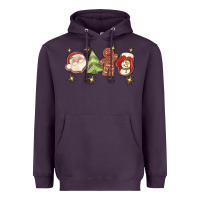 Plum Christmas gingerbread cookies Heavyweight Hoodie - texasbilliewilder
