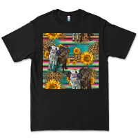 Black two cute heifers seamless pattern Premium Tee - HRA Design Shop