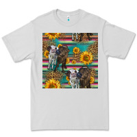 Dove Grey two cute heifers seamless pattern Premium Tee - HRA Design Shop