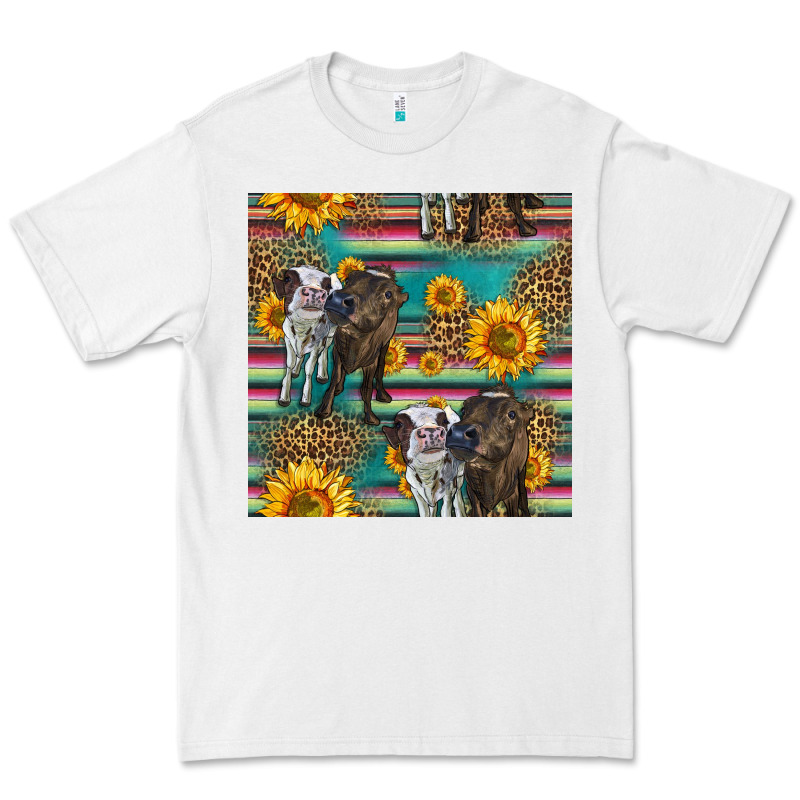 Two Cute Heifers Seamless Pattern Premium Tee by HRA Design Shop | Teevron