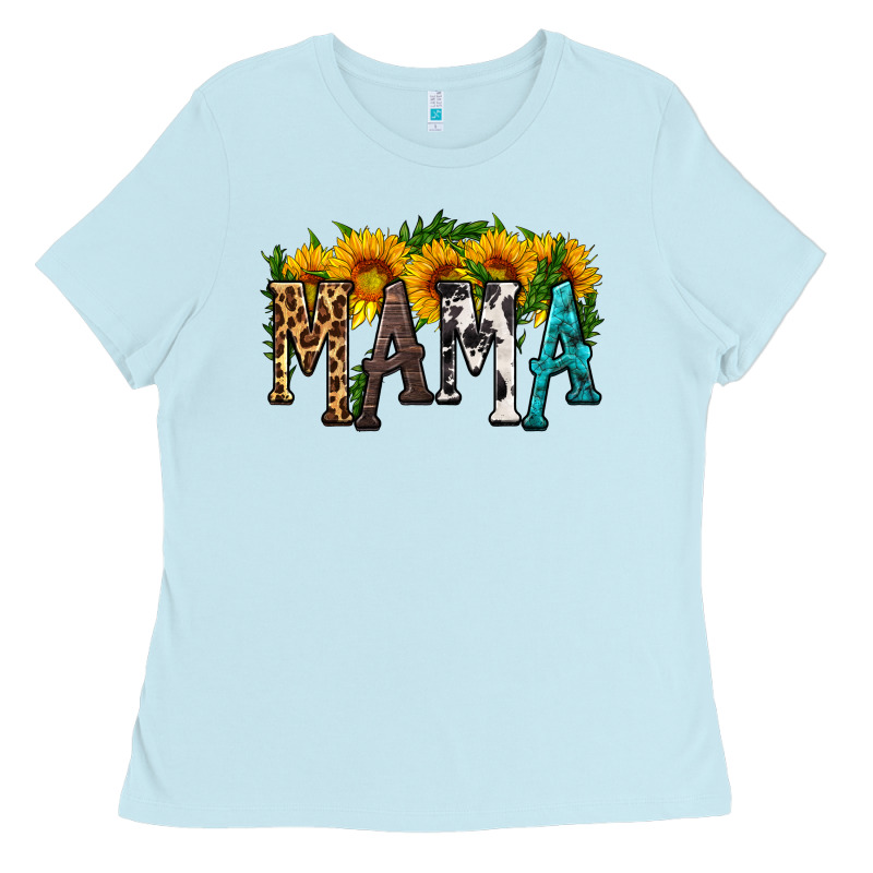 Mama With Sunflower Ladies Tee by HRA Design Shop | Teevron