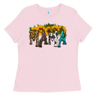 Bubblegum Pink mama with sunflower Ladies Tee - HRA Design Shop