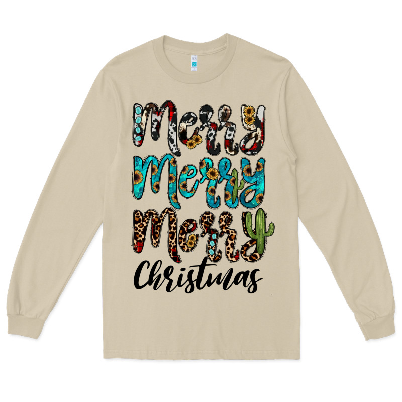 Merry Christmas Long Sleeve Tee by JahusDesignShop | Teevron