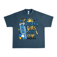Midnight Navy down syndrome jesus fills my cup Urban Heavy Tee - MaliasSmallBusiness