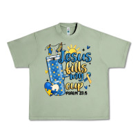Oil Green down syndrome jesus fills my cup Urban Heavy Tee - MaliasSmallBusiness