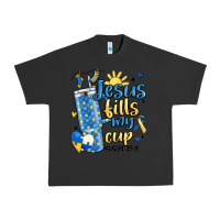 Pigment Black down syndrome jesus fills my cup Urban Heavy Tee - MaliasSmallBusiness