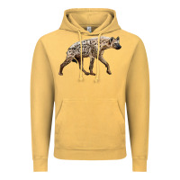 Vintage Mustard hyena Vintage Hoodie - LillyAllenDesigns