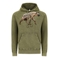 Vintage Olive hyena Vintage Hoodie - LillyAllenDesigns