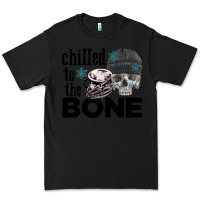 Black Chilled to the bone skull winter Premium Tee - FaDigitalArtStudio