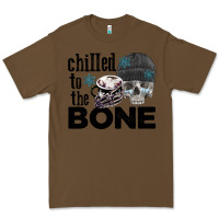 Cacao Chilled to the bone skull winter Premium Tee - FaDigitalArtStudio