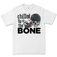 White Chilled to the bone skull winter Premium Tee - FaDigitalArtStudio