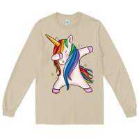 Mushroom dabbing unicorn Long Sleeve Tee - MaliasSmallBusiness