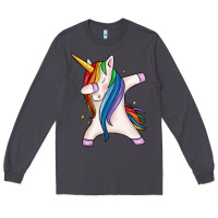 Smoke dabbing unicorn Long Sleeve Tee - MaliasSmallBusiness