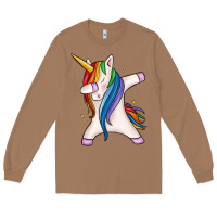 Toasted Coconut dabbing unicorn Long Sleeve Tee - MaliasSmallBusiness