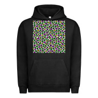 Pigment Black mardi gras leopard  seamless pattern Urban Hoodie - FaDigitalArtStudio