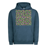 Pigment Midnight Navy mardi gras leopard  seamless pattern Urban Hoodie - FaDigitalArtStudio