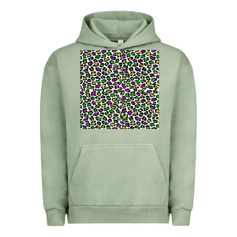 Mardi Gras Leopard  Seamless Pattern Urban Hoodie by FaDigitalArtStudio | Teevron