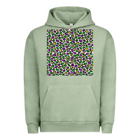 Pigment Oil Green mardi gras leopard  seamless pattern Urban Hoodie - FaDigitalArtStudio