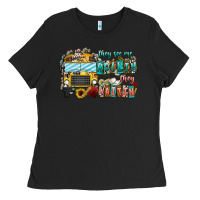 Black They See Me Rollin' They Waiting Ladies Tee - CowhideDigitalArt
