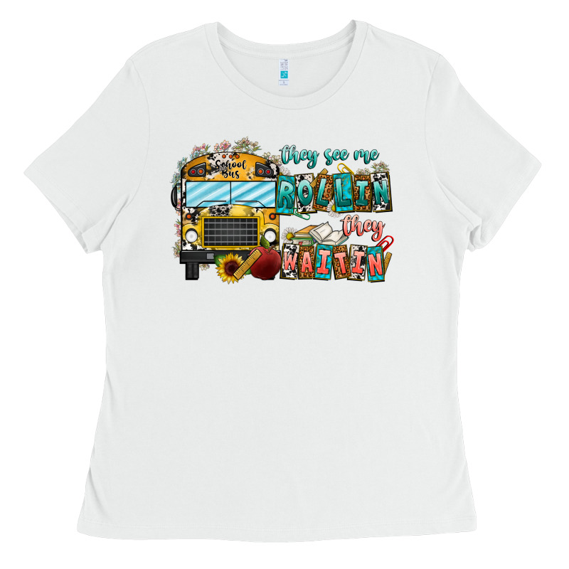 They See Me Rollin' They Waiting Ladies Tee by CowhideDigitalArt | Teevron